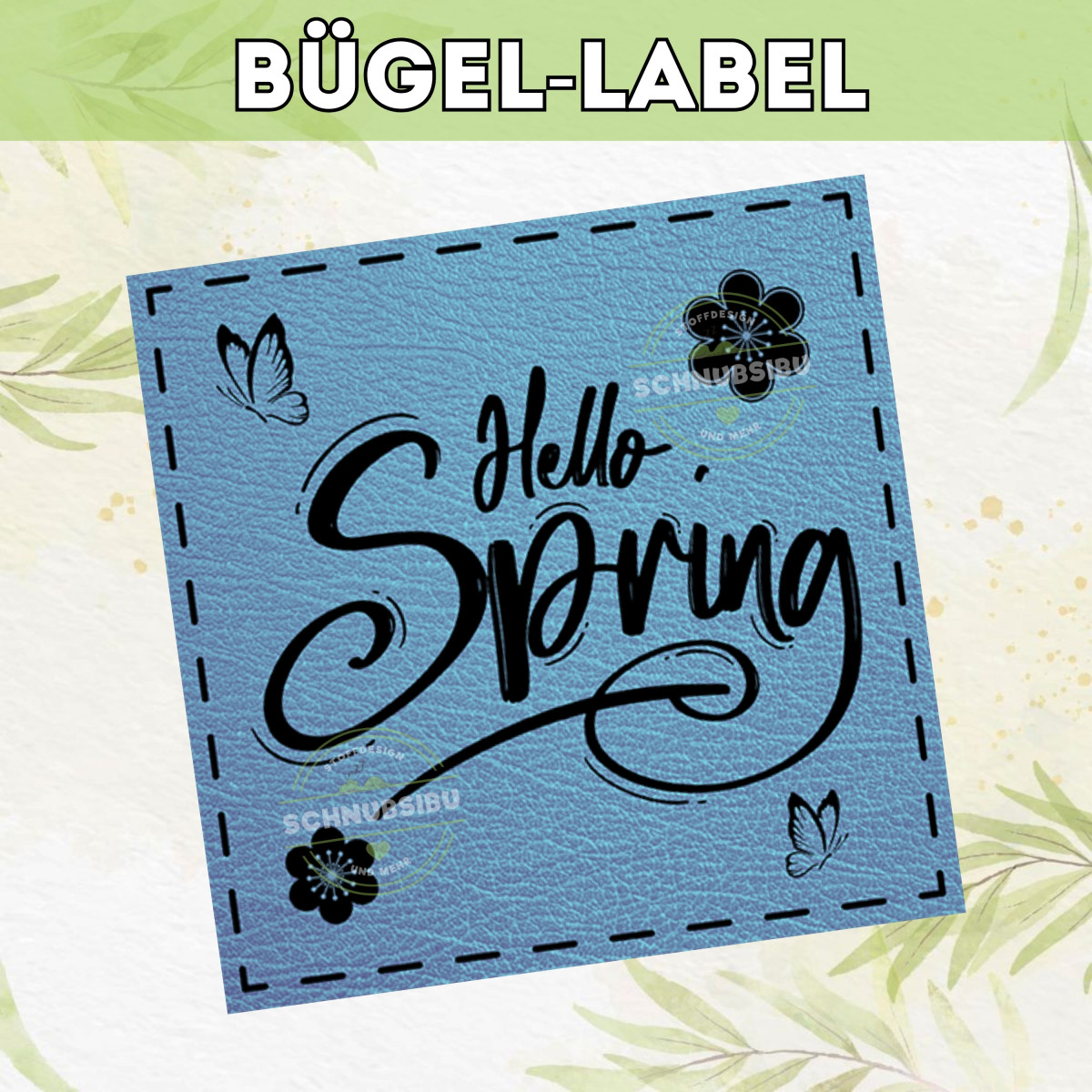 Bügel-Label Hello Spring